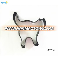 Stainless steel with colorful Painting Halloween Cat Shaped Cookie Biscuit Cutter