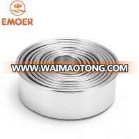 EMOER Wholesale Stainless Steel Round Shaped Cookie Cutter